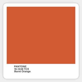 pantone 16-1448 TCX Burnt Orange Sticker